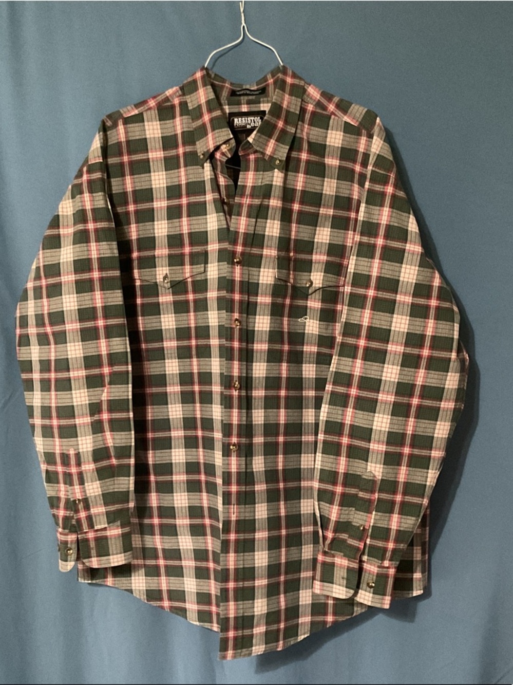 Resistol Rodeo Gear Plaid Long-Sleeve Button-Down Shirt
